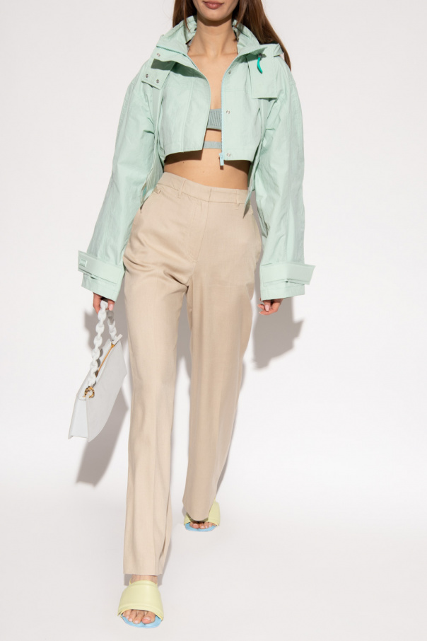 Jacquemus crop half popular zip